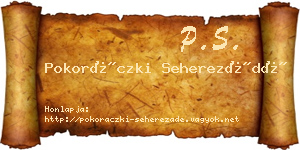 Pokoráczki Seherezádé névjegykártya